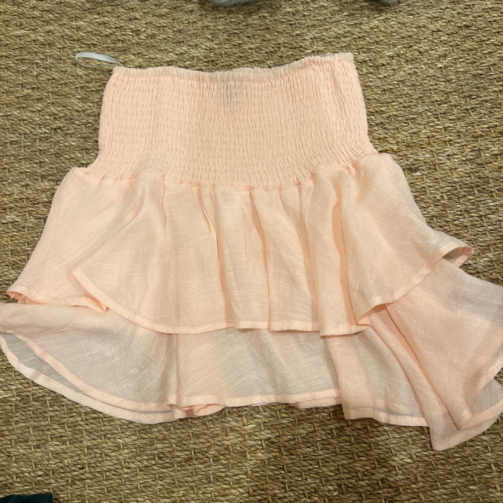 SHEIN Asymmetrical Peach Skirt